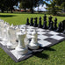 Mega Chess Set - 2 Sizes 1.5 or 3 Sq M Nylon Mat for Indoor and Outdoor Play
