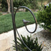 Cassis Wrought Iron Garden Arch - Distressed Black