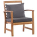 Celeste4x Solid Acacia Wood Lounge Set with Cushions and Garden Table Chairs