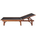 Vallarta Sun Lounger - Solid Acacia Wood and Textilene