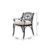 Mira 3pc Cast Aluminium Dining Set- Black or White