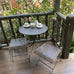 Ginevra Patio Setting 3 Piece in Antique Vintage Brown Metal