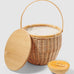 Kaiya Round Picnic Cooler Basket