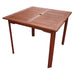 Adelmo 3pc Mahogany-Style Hardwood Table and Chairs