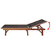 Vallarta Sun Lounger - Solid Acacia Wood and Textilene