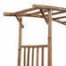 Elora Rose Arch Pergola ---Weather and Water Resistant Bamboo 145x40x187 cm