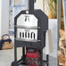 3-in-1 Portable Charcoal Smoker/Grill/Pizza Oven
