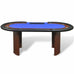 Impresario 10-Player Poker Table - Blue or Green