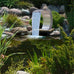 Orion Garden Waterfall/Pool Fountain - Stainless Steel 45x30x60 cm