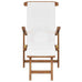 Eleni Reclining Teak Deck Chair w/Cushion - Dark  Grey or Cream White