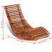 Lupita Rocking Sun Lounger in Acacia Wood