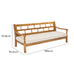 Giulio Acacia Outdoor Daybed with Cushion