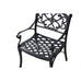 Mira 3pc Cast Aluminium Dining Set- Black or White