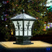 Tresa Lantern Pillar Light -Solar-Powered LED