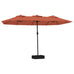 Azzat Double-Head Parasol - 449x245 cm. 8 Colours