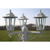 Serafina Garden Lamp Post - White 215 cm