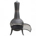 Caravelle Cast Iron Fire Chiminea w/Raincover, Poker and Grate - 2 sizes