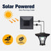 Eloa Deluxe Outdoor Solar Garden Lamp Post with Double Lamps