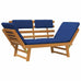 Enza Acacia 2-in-1 Garden Daybed with Cushion