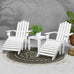 Cape Cod Wooden Lounge Chairs & Table Setting-Pair of 2 - Adirondack Patio Style