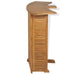 Giverny Solid Teak Wood Folding Bar Table w/Umbrella Hole 155x53x105 cm