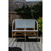 Sirena Rattan bistro Bench Seat - 3 Colours