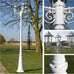 Serafina Garden Lamp Post - White 215 cm