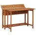 Aurele Balcony Planter Table with 2 Bistro Chairs iin Solid Acacia Wood