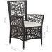 Chantal 7 PC Poly Rattan Dining Set in Brown Lattice Weave
