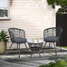 Aria Patio Chairs and Table – Black