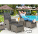 Mariano Wicker Recliner/Sun Lounge Chairs & Matching Ottomans