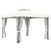 Riga Cream Curtained Gazebo - 3x3m and 4x3 m.