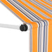 Vincennes Retractable Awning 350 cm Wide - in Yellow & White or Blue & White Stripes
