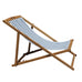 San Domingo Wooden Outdoor Deck Chair & Footstool Set