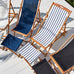 San Domingo Wooden Outdoor Deck Chair & Footstool Set