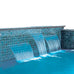 SummerLiving Pool Waterfall/Fountain w/Spillway - 4 Sizes w/or without 18 Colour LED