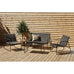 Honora 4 Seater Outdoor Lounge Set - Sofa, 2 Chairs, Table