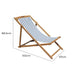 San Domingo Wooden Outdoor Deck Chair & Footstool Set