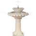 Gaia Solar Bird Bath Self-Contained Fountain - LED Illumination